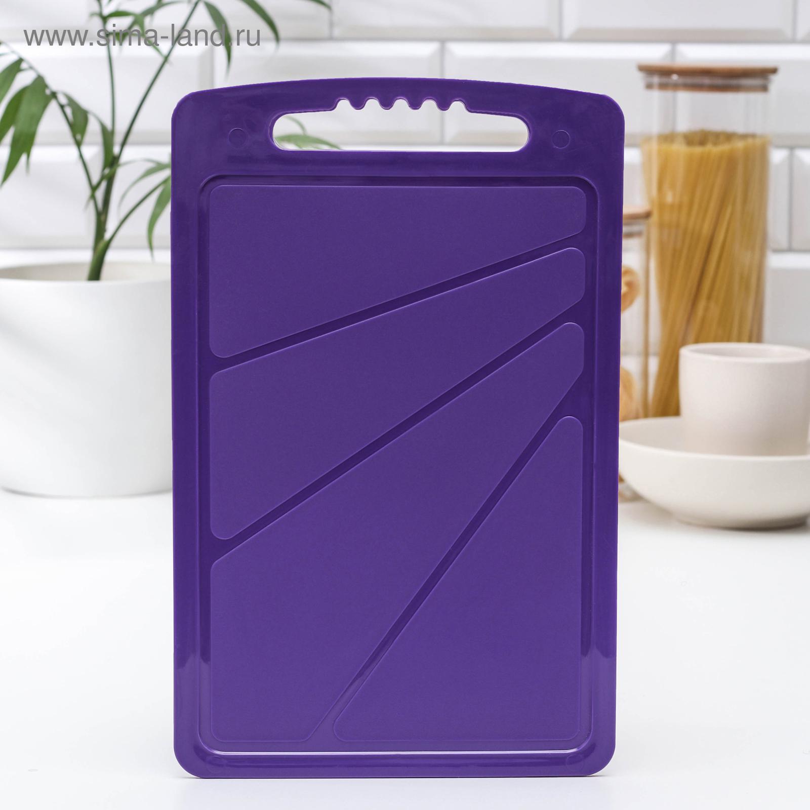 Доска разделочная Альт-Пласт, 32×20 см, пластик, МИКС