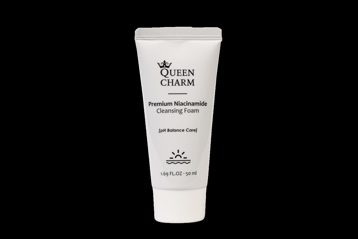 [QUEENCHARM] Пенка для умывания НИАЦИНАМИД Premium Niacinamide Cleansing Foam, 50 мл