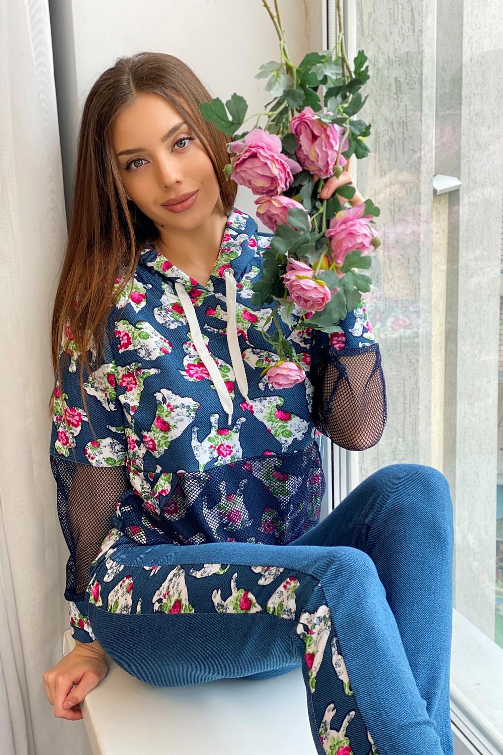 Женский костюм с брюками 1498