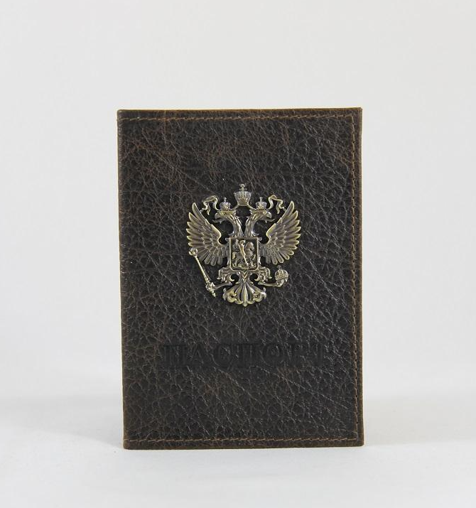 Обложка на паспорт из натуральной кожи NN Арт.:NN-007