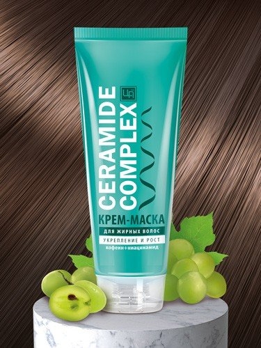 Крем-маска для жирных волос,  "Ceramide Complex"220 г