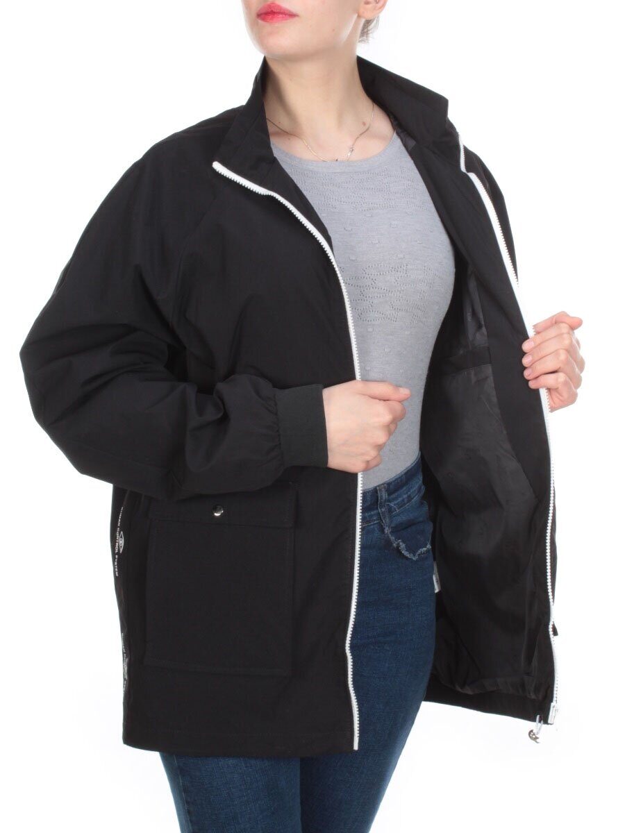 1106 BLACK Ветровка женская MADAM MODA (100% полиэстер)