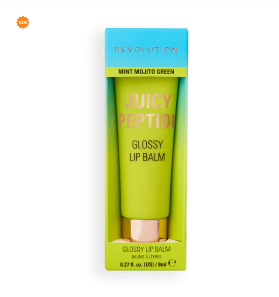 Бальзам для губ Juicy Peptide Glossy Lip Balm, Mint Mojito Green Makeup Revolution Великобритания