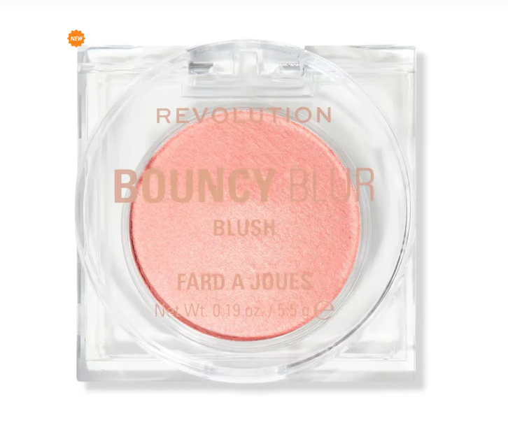 Румяна для лица Bouncy Blur Blush, Light As A Cloud Peachy Pink Makeup Revolution Великобритания