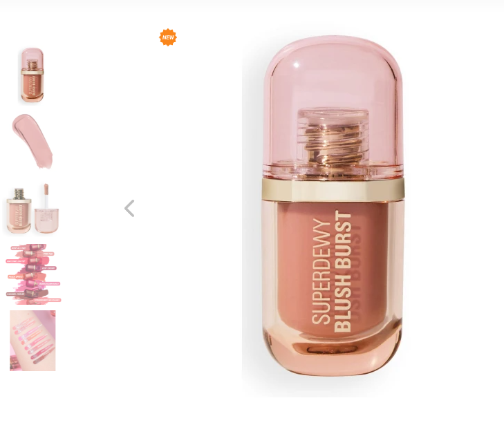 Румяна жидкие Super Dewy Blush Burst, Makeup Revolution Великобритания