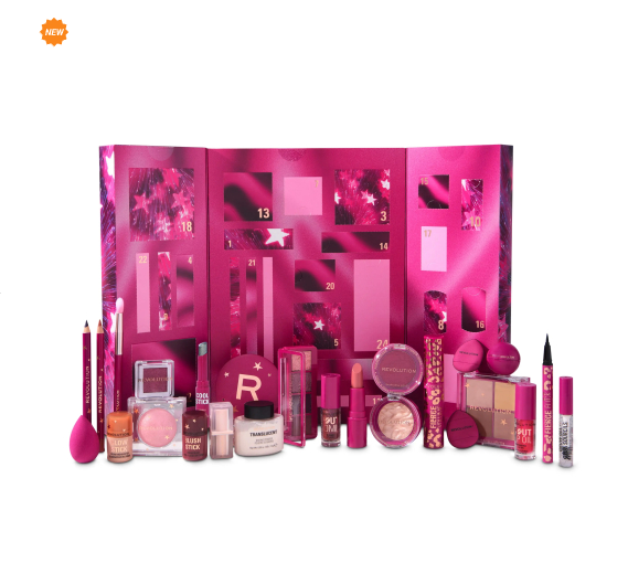 Адвент календарь All Stars Beauty Advent Calendar 24 Days Makeup Revolution Великобритания