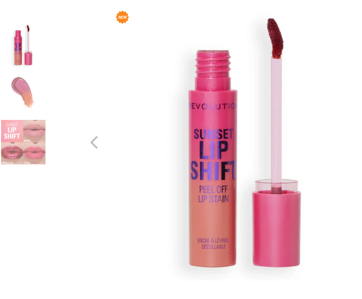 Тинт-маска для губ Sunset Lip Shift Peel Off Lip Stain, Flushed Pink Makeup Revolution Великобритания
