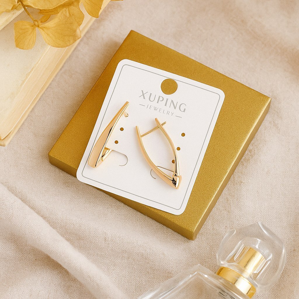 Серьги коллекция Xuping покрытие позолота