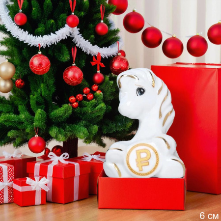 Статуэтка Лошадь 6 см с денежкой / B5461 /уп 240/Символ года 2026