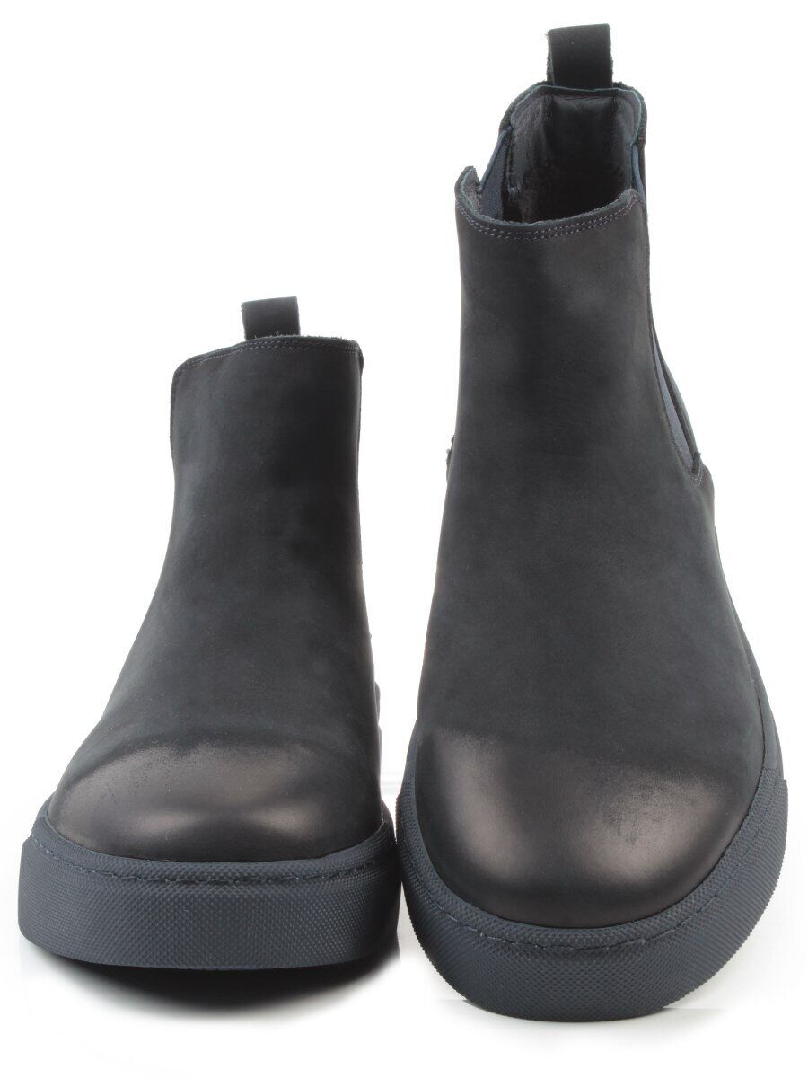 05-X30311M-7 INK. BLUE Ботинки зимние мужские (натуральная кожа, натуральный мех)