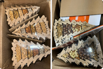 Набор орешков Елочки 380-400 грамм ( 2 вида без выбора)