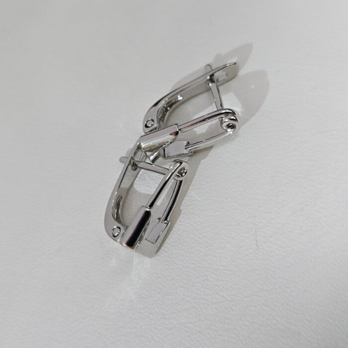 Серьги булавка ювелирная бижутерия покрытие посеребрение