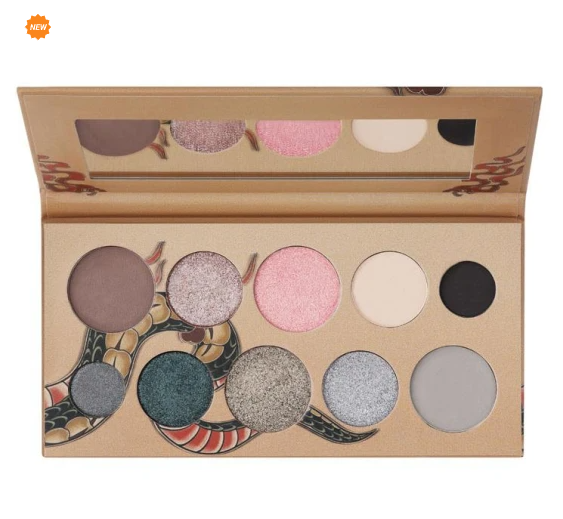 Палетка теней для век Color Splash, 147 Серо-нюдовый с сияющим розовым