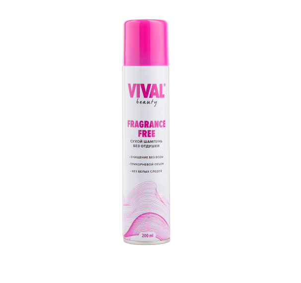 Сухой шампунь для волос Fragrance Free VIVAL beauty Россия