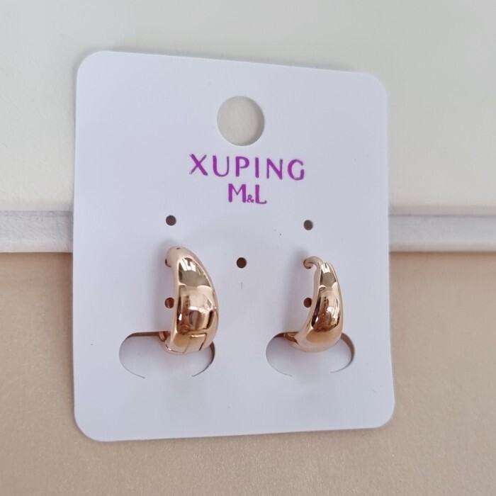 в наличии!ерьги гвоздики круглые жемчужины коллекция "Xuping ML" покрытие позолота