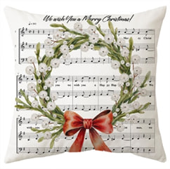 Наволочка с белыми бусинами