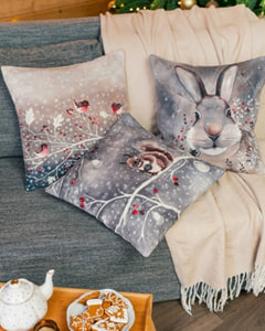 Комплект из 3 наволочек с красными бусинами