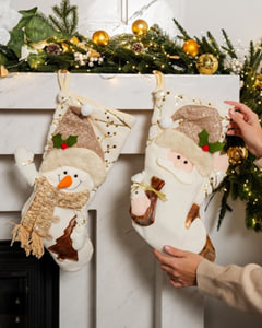 Комплект из 2 больших носков игрушек с мехом