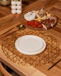 Плейсмат золотистый набор 4 шт