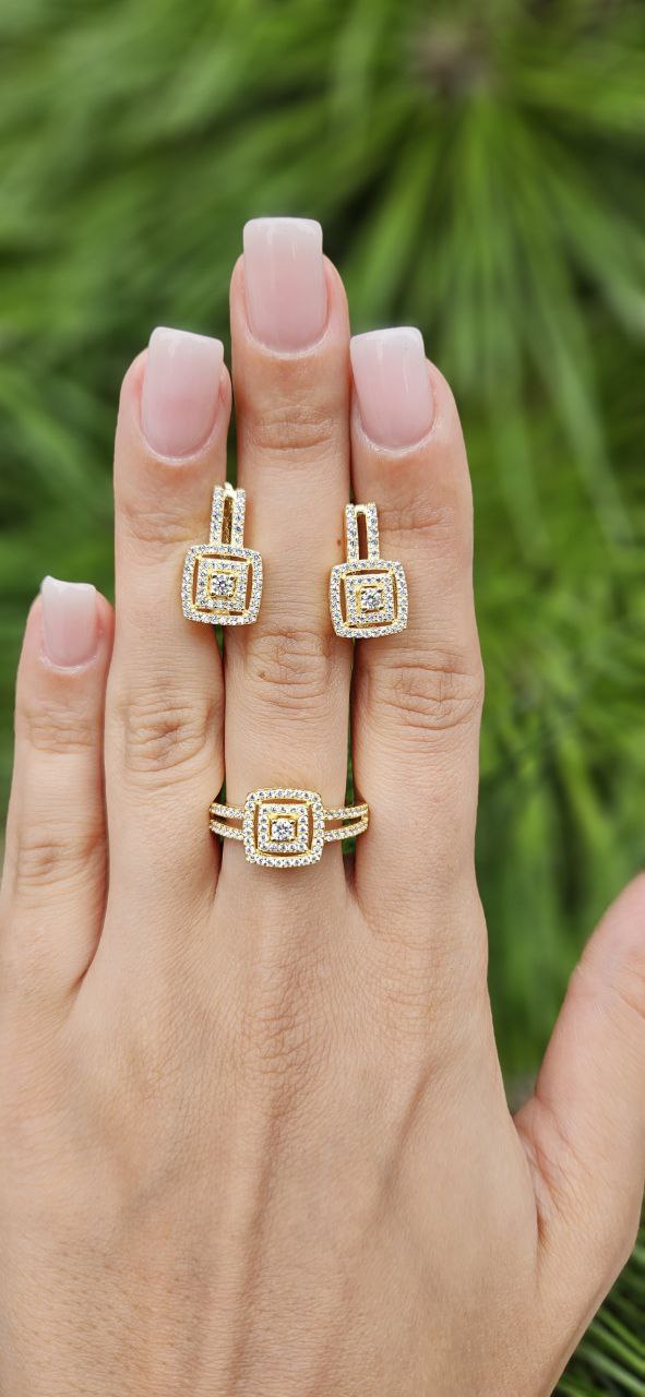 Комплект Серебро 925 пробы. Kf