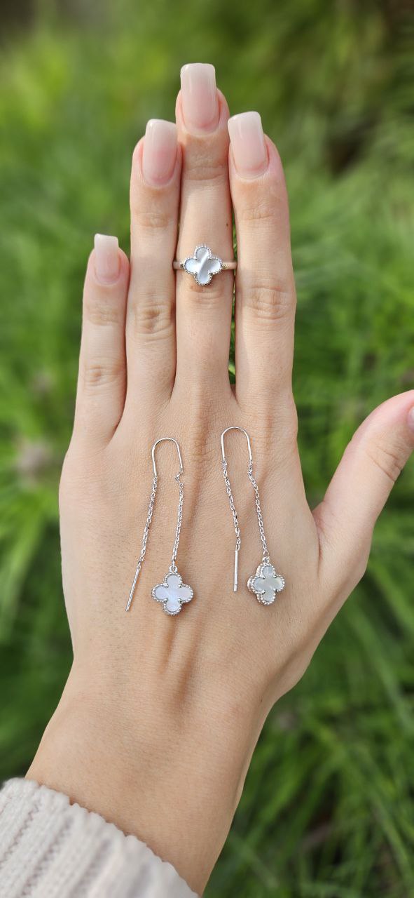 Комплект Серебро 925 пробы. Kf, перламутр