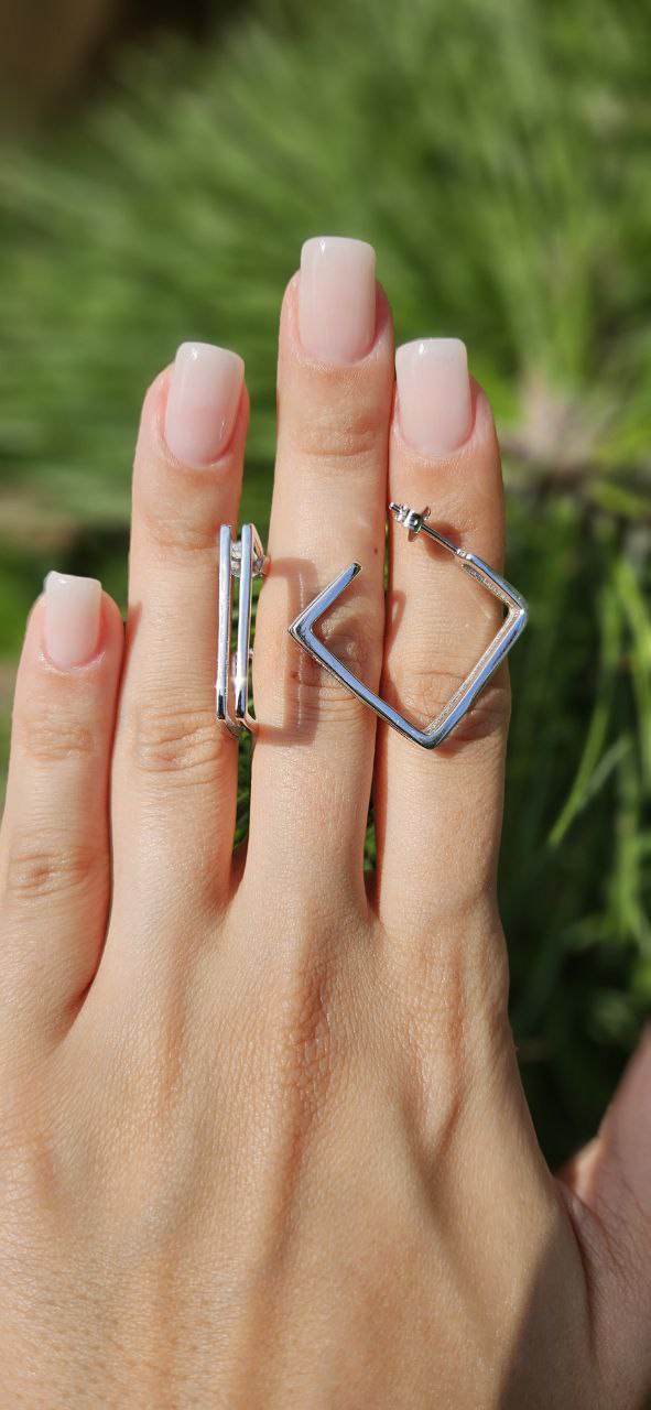 Серьги Серебро 925 пробы kf