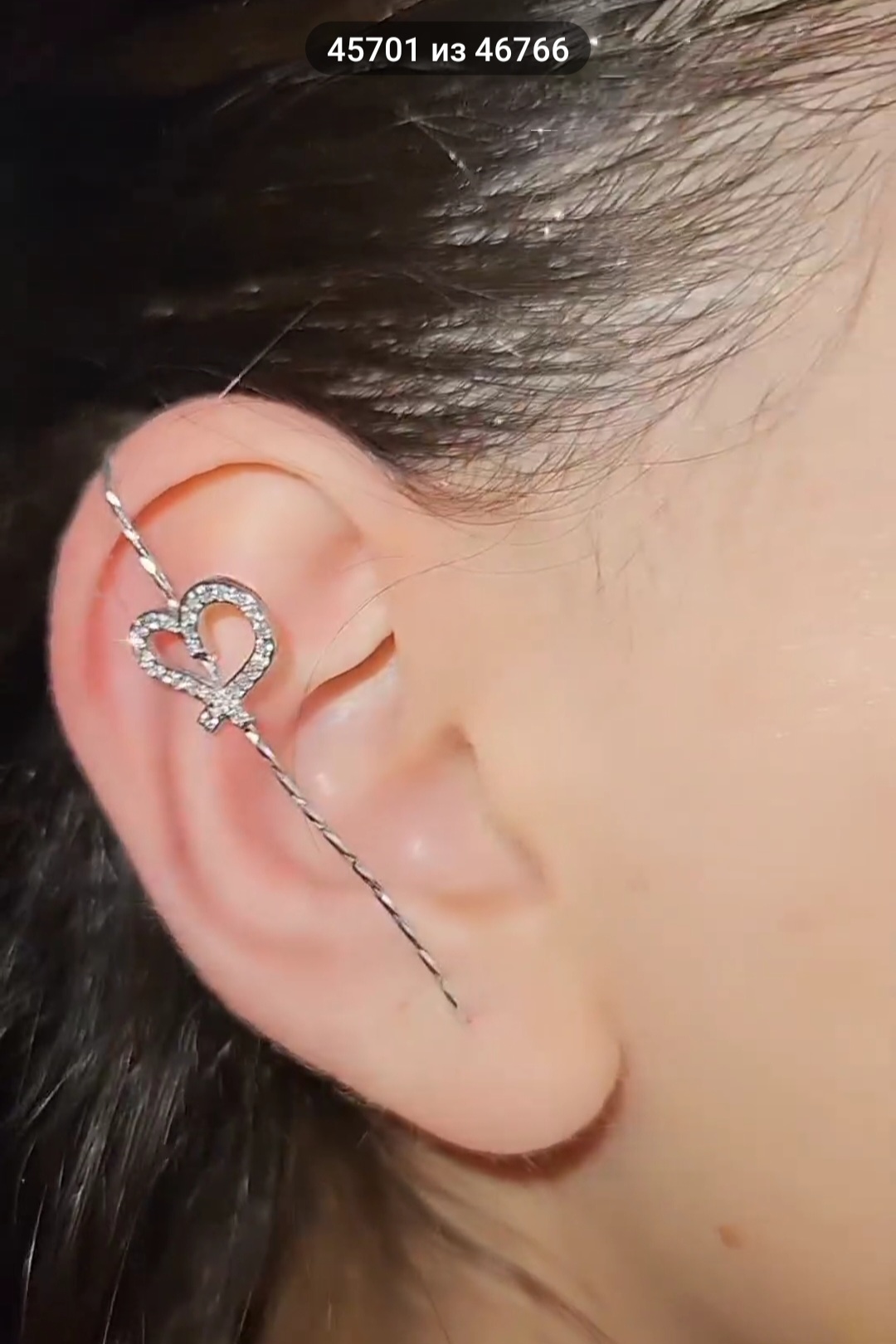 Серьги каффы Серебро 925 пробы kf