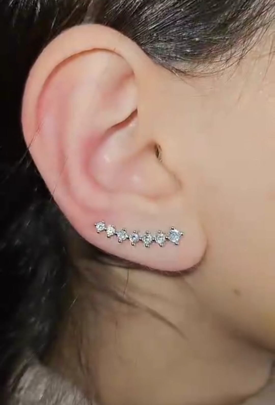 Серьги каффы Серебро 925 пробы kf