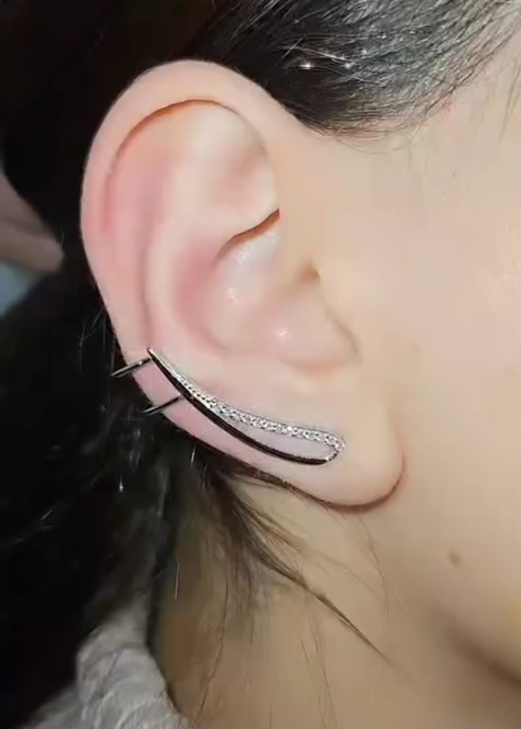 Серьги каффы Серебро 925 пробы kf