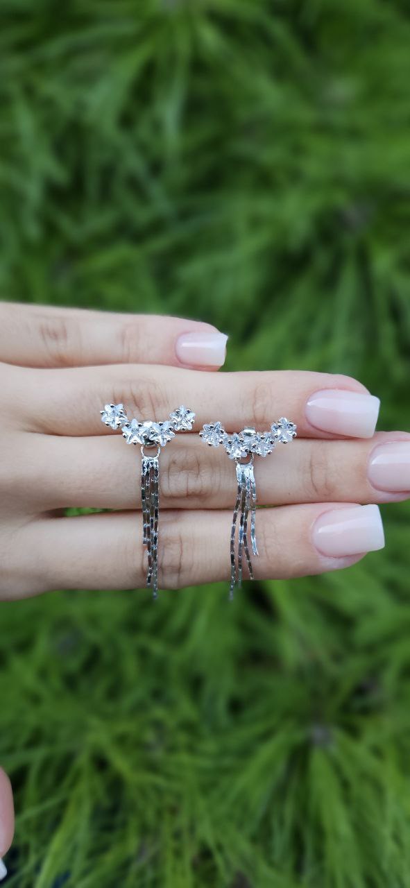 Серьги гвоздики Серебро 925 пробы kf