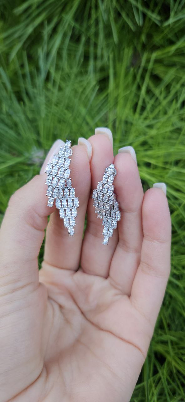 Серьги гвоздики Серебро 925 пробы kf