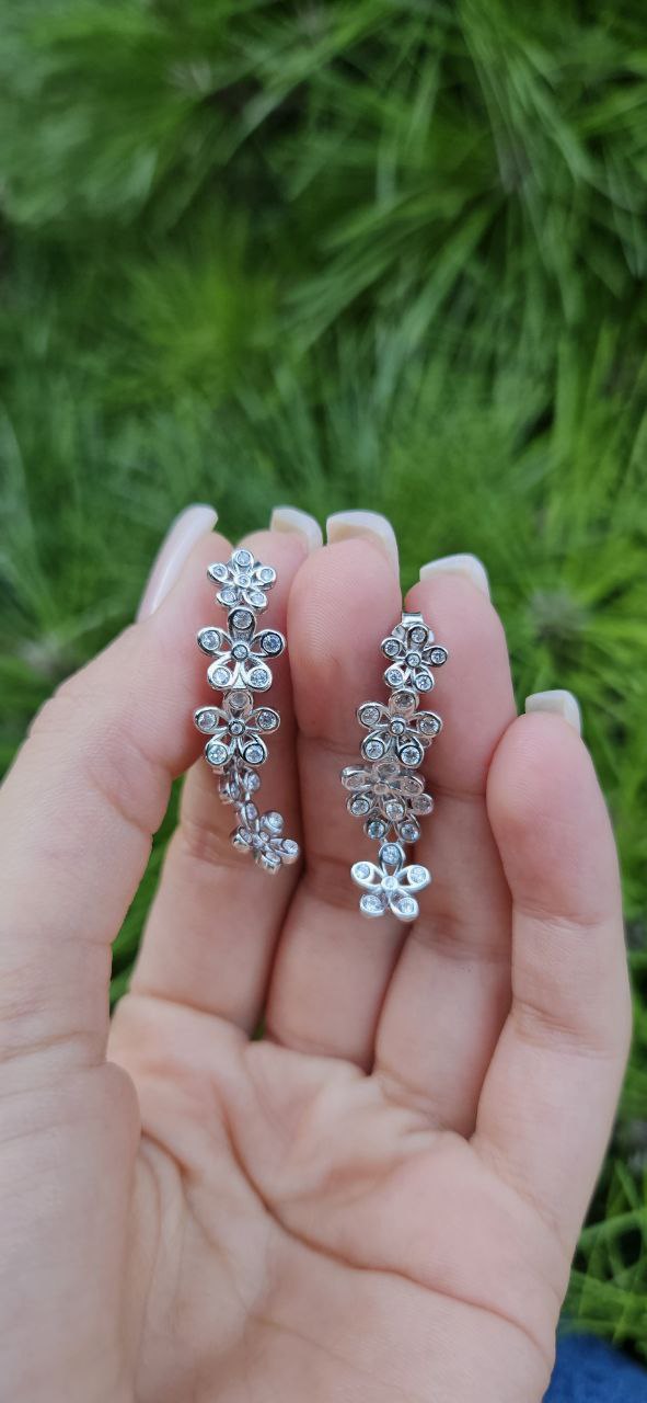 Серьги гвоздики Серебро 925 пробы kf