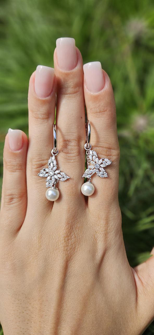 Серьги Серебро 925 пробы kf