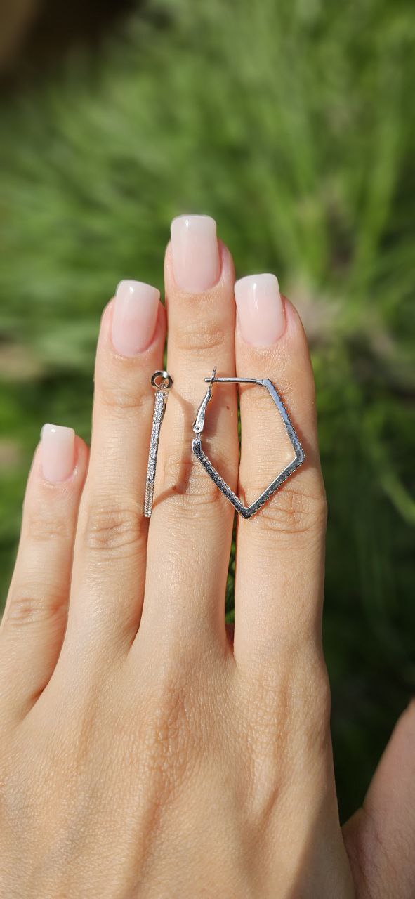 Серьги Серебро 925 пробы kf