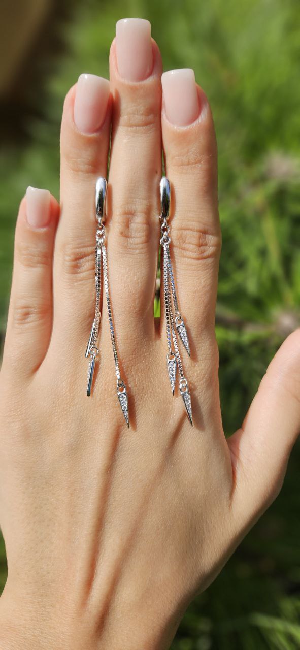 Серьги Серебро 925 пробы kf