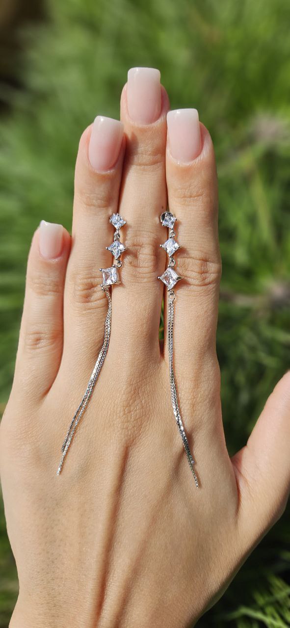 Серьги Серебро 925 пробы kf