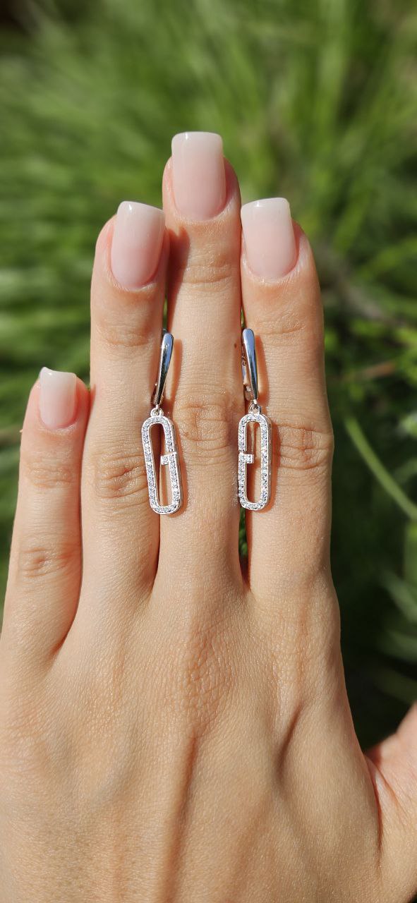 Серьги Серебро 925 пробы kf