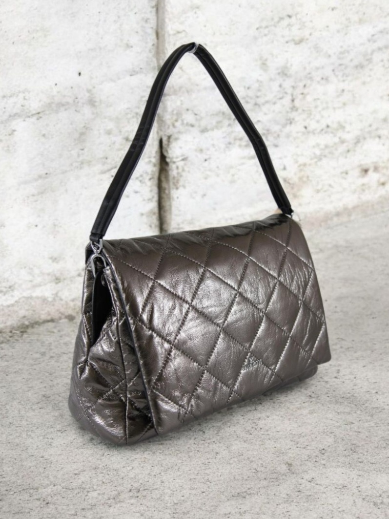 Сумка женская из кожзаменителя Valle Mitto V-60070 Gun Color