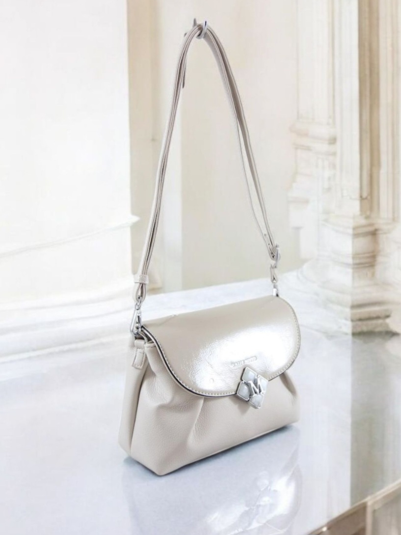 Сумка женская из кожзаменителя Valle Mitto V-60191 Beige Gray