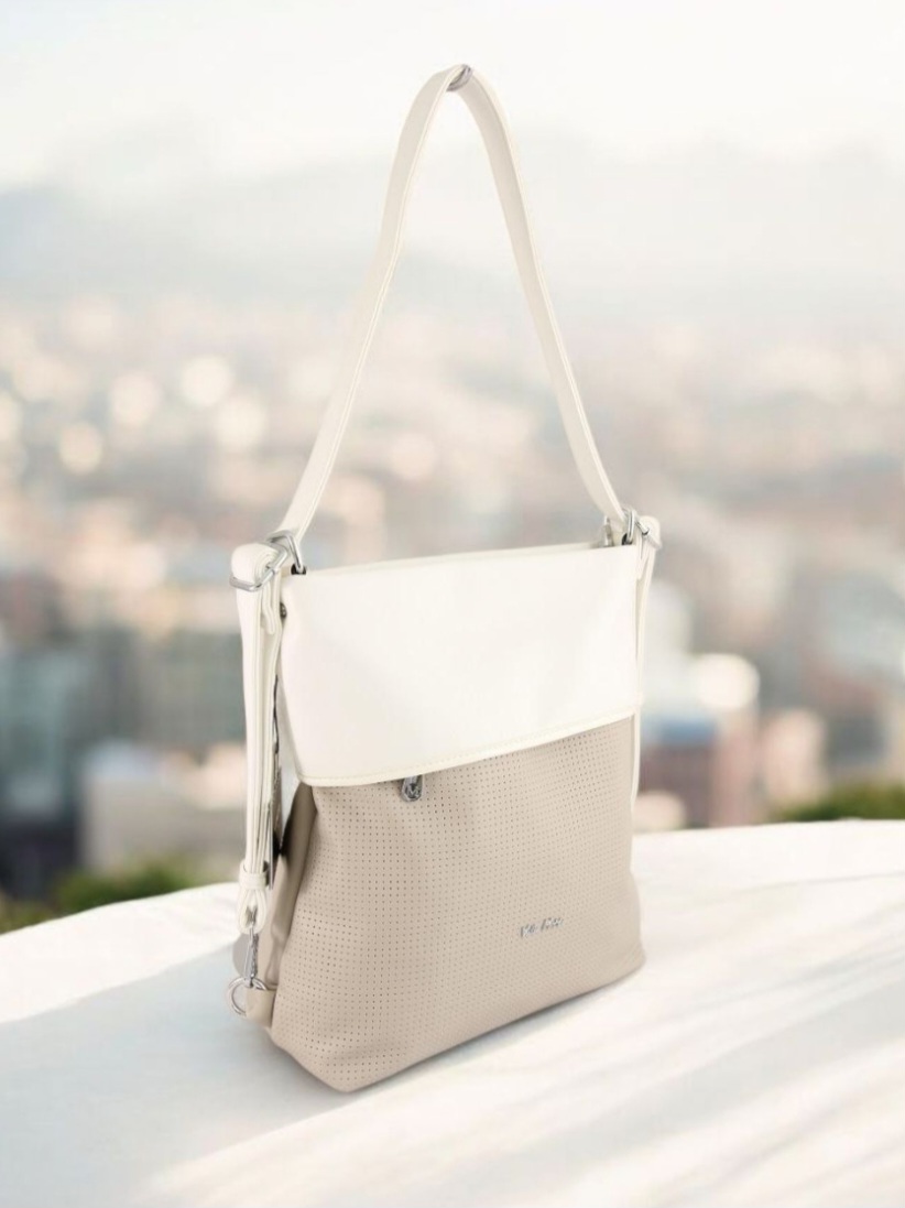 Сумка-рюкзак женская Valle Mitto 88703 Beige Gray