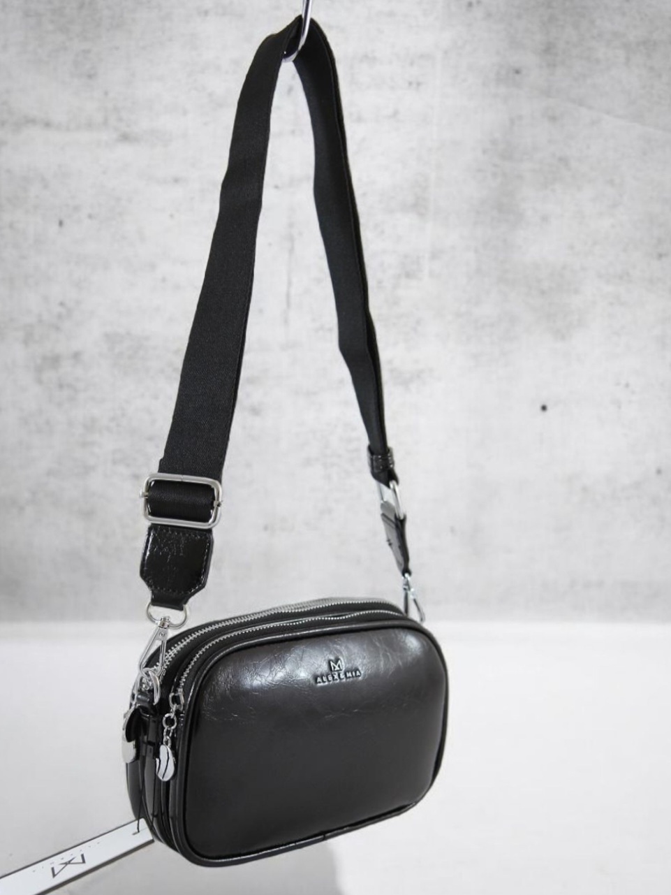 Сумка женская из кожзаменителя Alex&Mia AM-0065-1 Black