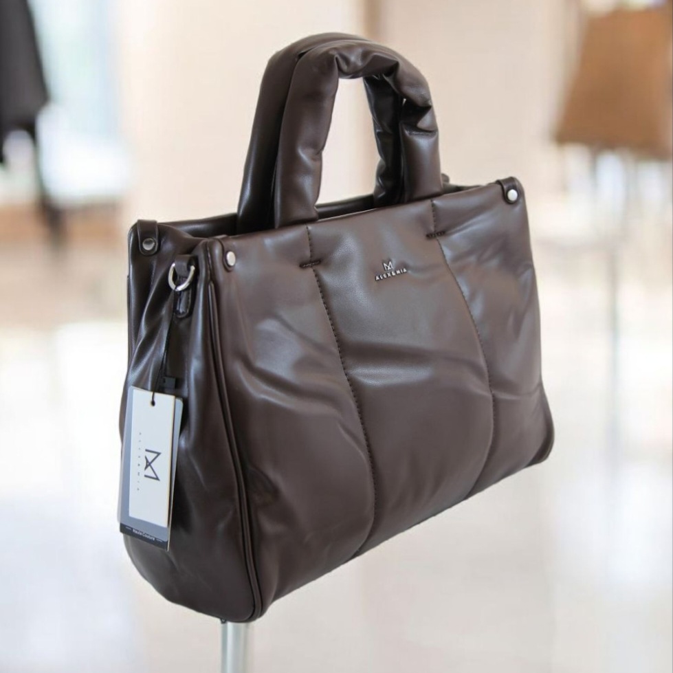 Сумка женская из кожзаменителя Alex&Mia CD-8754 Coffee