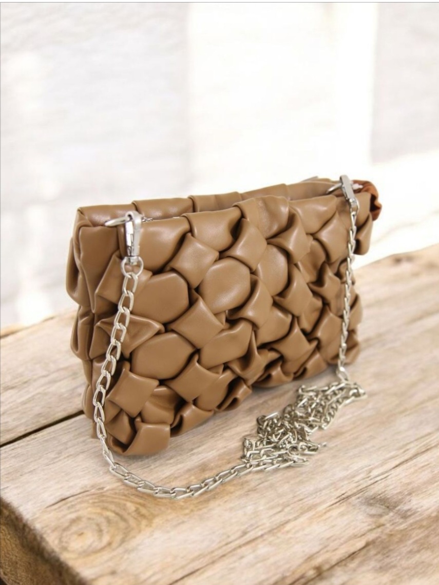 Сумка женская из кожзаменителя NN 1013# Коричневый