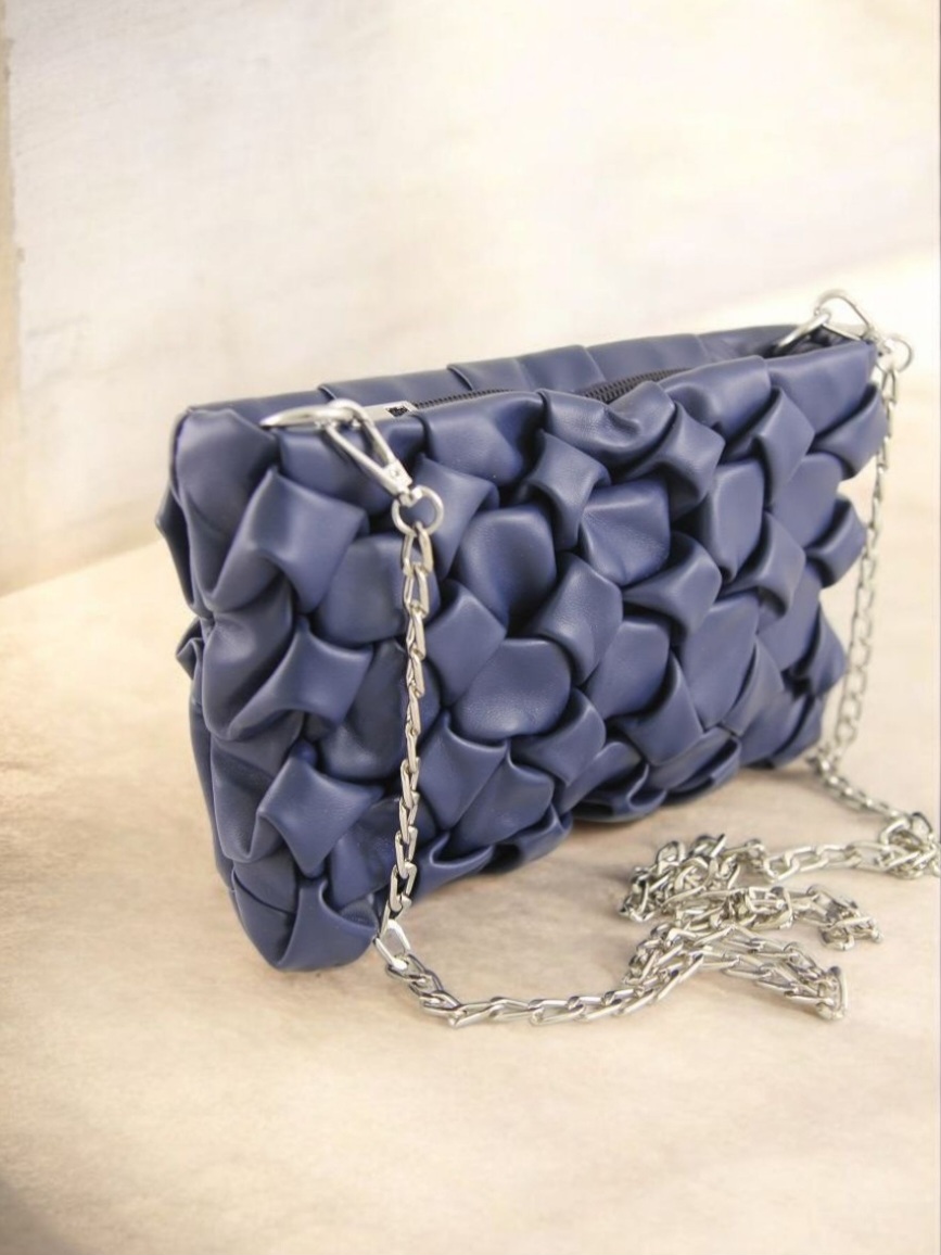 Сумка женская из кожзаменителя NN 1013# Тёмно синий