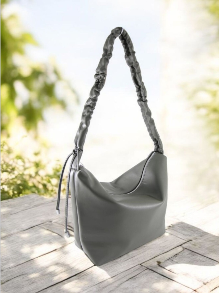 Сумка женская из кожзаменителя NN 1719#  Серая