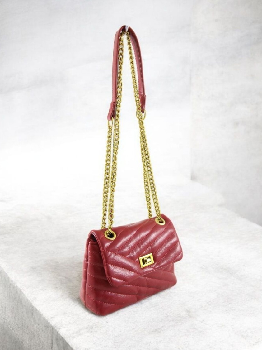 Сумка женская из кожзаменителя NN A0013-425-02 Бордовый