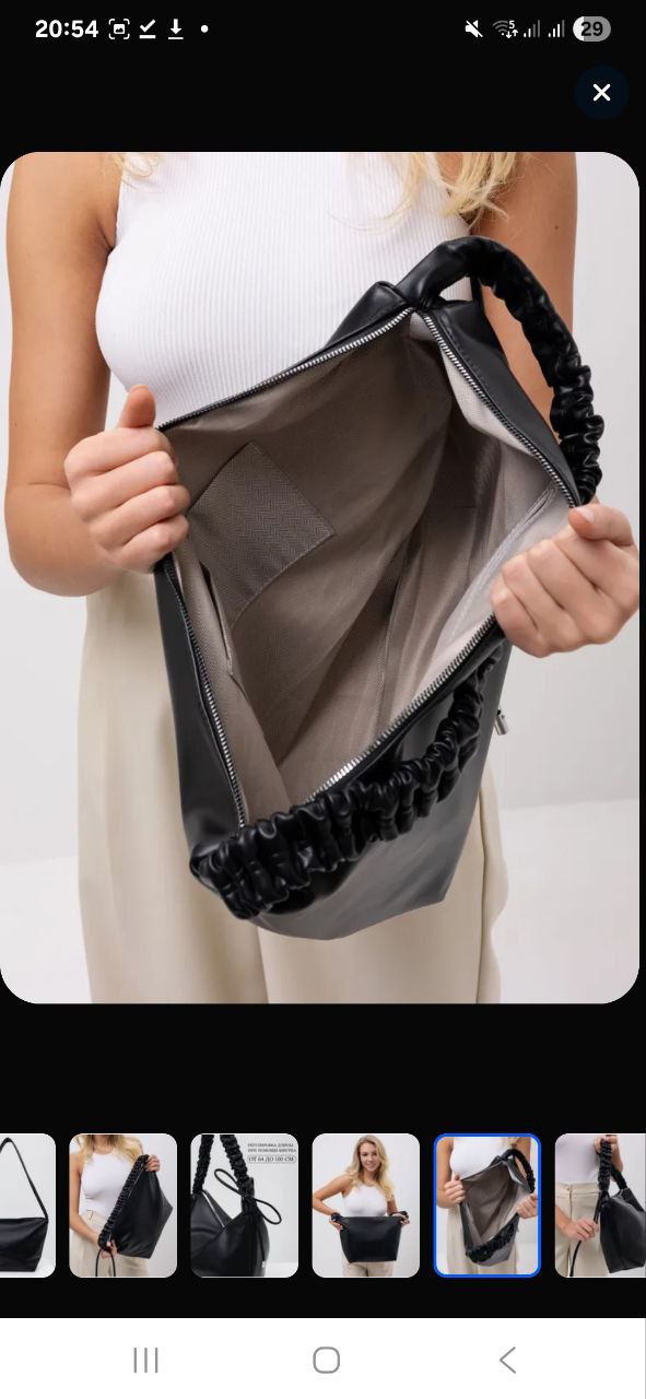 Сумка женская из кожзаменителя NN 1719# Чёрная