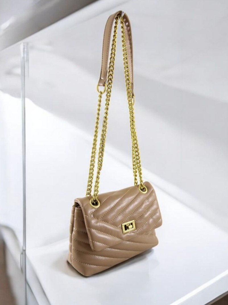 Сумка женская из кожзаменителя NN A0013-425-01  Тёмно бежевый