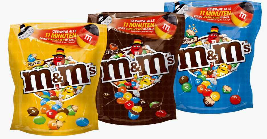 ммдемс криспи арахис шоколад каждая пачка 145 грамм