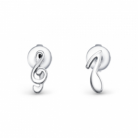 Серьги родированные серебро 925* 12-1193